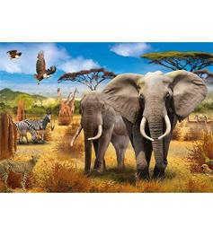 Puzzle Jumbo Animales de la Sabana Africana de 500 Piezas