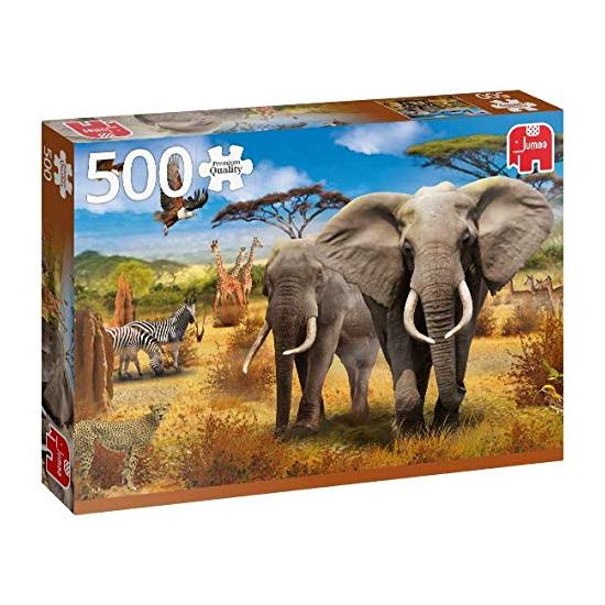 Puzzle Jumbo Animales de la Sabana Africana de 500 Piezas