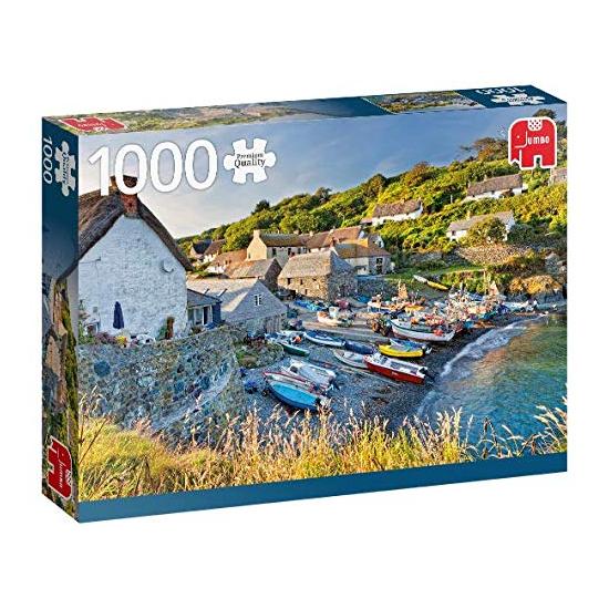 Puzzle Jumbo Barcas de Pesca en Conrwall Inglaterra de 1000 Pie