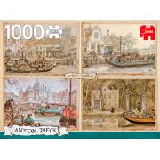 Puzzle Jumbo Barcos del Canal de 1000 Piezas
