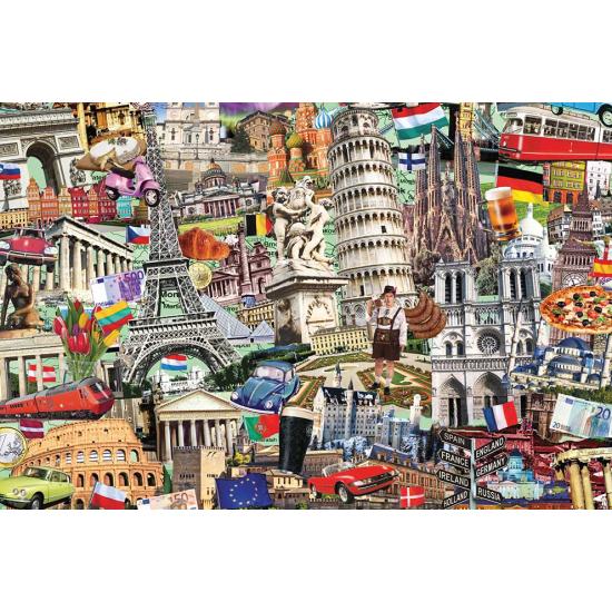 Puzzle Jumbo Best of European Cities de 1500 Piezas Puzzle Jumbo Best of European Cities de 1500 Piezas