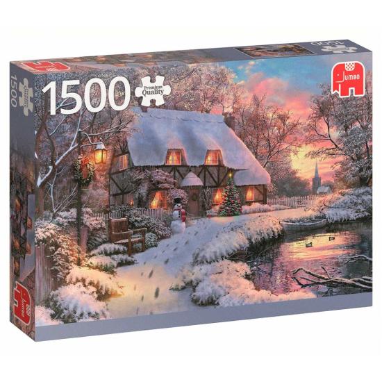 Puzzle Jumbo Cabaña de Invierno de 1500 Piezas