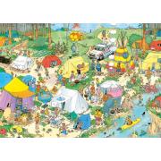 Puzzle Jumbo Camping en el Bosque de 1000 Piezas