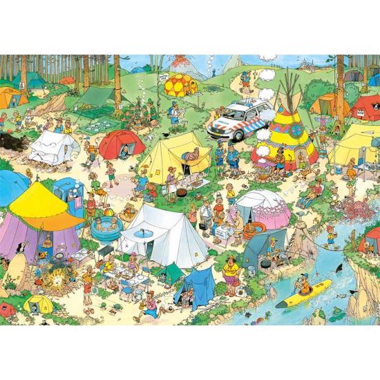 Puzzle Jumbo Camping en el Bosque de 1000 Piezas