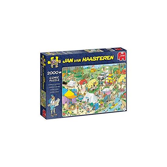 Puzzle Jumbo Camping en el Bosque de 2000 Piezas