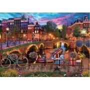 Puzzle Jumbo Canales de Amstrerdam de 1000 Piezas