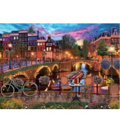 Puzzle Jumbo Canales de Amstrerdam de 1000 Piezas