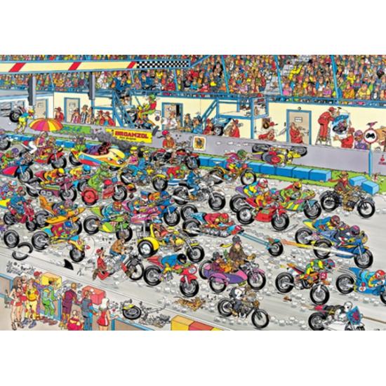 Puzzle Jumbo Carrera de Motos de 1000 Piezas