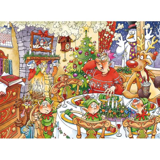 Puzzle Jumbo Christmas La Cena de Navidad de 1000 Piezas