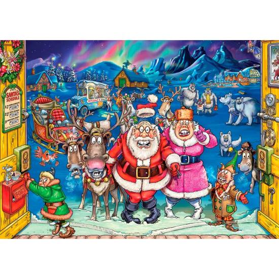Puzzle Jumbo Christmas Inspector Elfo de 1000 Piezas