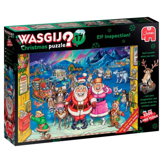 Puzzle Jumbo Christmas Inspector Elfo de 1000 Piezas