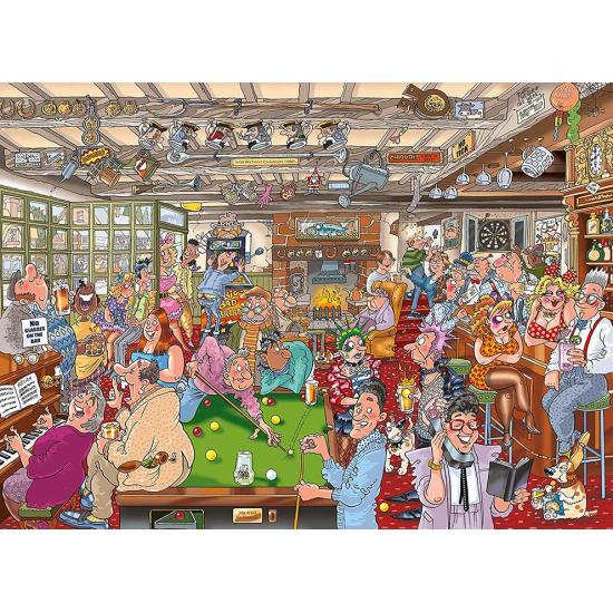 Puzzle Jumbo Destiny Billar en el Café de 1000 Piezas