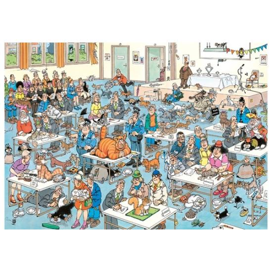 Puzzle Jumbo El Concurso de Gatos de 1000 Piezas