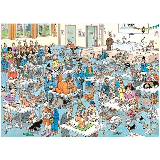Puzzle Jumbo El Concurso de Gatos de 2000 Piezas