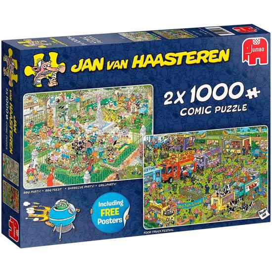 Puzzle Jumbo Festival de Comida de 2 x 1000 Piezas Puzzle Jumbo Festival de Comida de 2 x 1000 Piezas