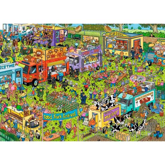 Puzzle Jumbo Festival de Comida de 2 x 1000 Piezas Puzzle Jumbo Festival de Comida de 2 x 1000 Piezas
