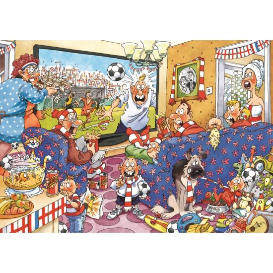 Puzzle Jumbo Fiebre por el Fútbol 2 x 1000 Piezas