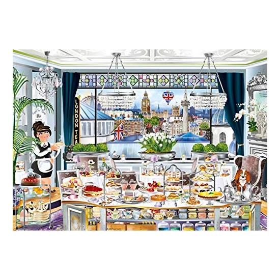 Puzzle Jumbo Fiesta del Té en Londres de 1000 Piezas
