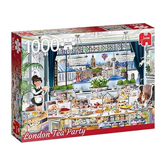 Puzzle Jumbo Fiesta del Té en Londres de 1000 Piezas