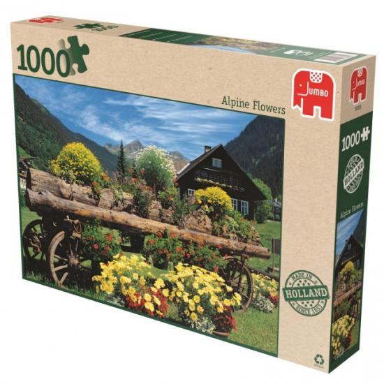 Puzzle Jumbo Flores Alpinas de 1000 Piezas