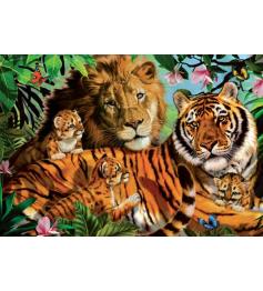Puzzle Jumbo Felinos Salvajes de 1000 Piezas