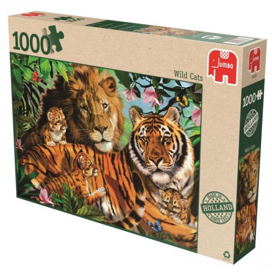 Puzzle Jumbo Felinos Salvajes de 1000 Piezas