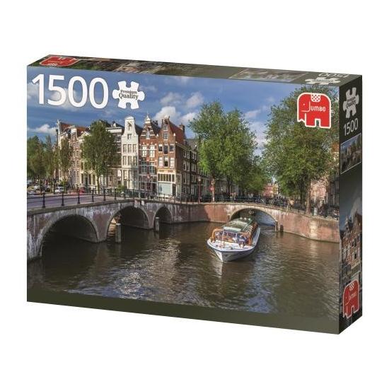 Puzzle Jumbo Herengracht, Amsterdam de 1500 Piezas