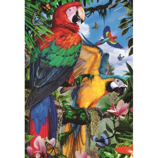 Puzzle Jumbo Hermosos Loros de 1000 Piezas