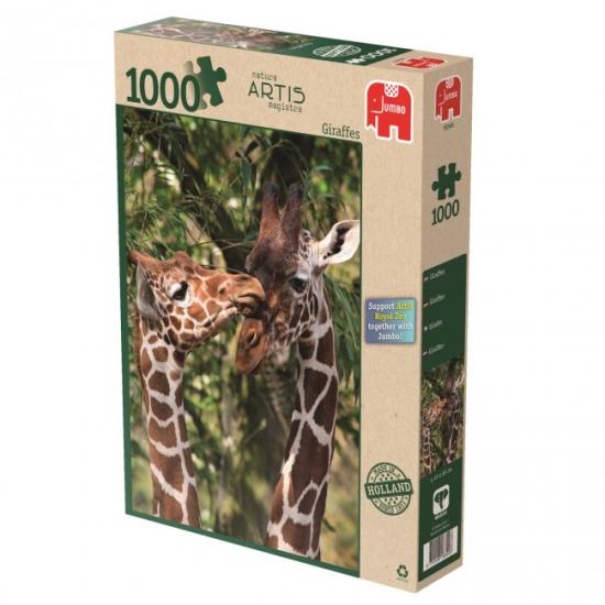 Puzzle Jumbo Jirafas del Zoo Artis, Asmterdam de 1000 Piezas