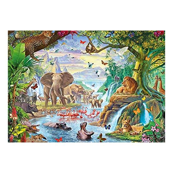 Puzzle Jumbo Lago en la Jungla de 500 Piezas XXL