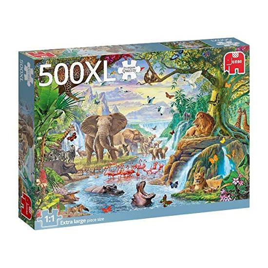 Puzzle Jumbo Lago en la Jungla de 500 Piezas XXL