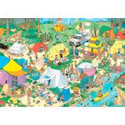 Puzzle Jumbo Acampada En El Bosque 1000 Piezas
