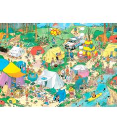 Puzzle Jumbo Acampada En El Bosque 1000 Piezas