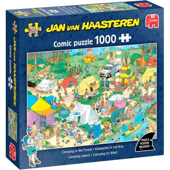 Puzzle Jumbo Acampada En El Bosque 1000 Piezas