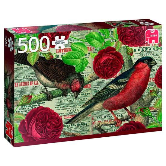 Puzzle Jumbo Los Pájaros Aman las Flores de 500 Piezas