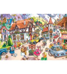 Puzzle Jumbo Mistery Montaña Violenta de 1000 Piezas