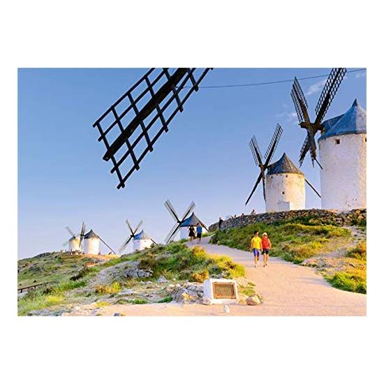 Puzzle Jumbo Molinos de Viento de la Mancha, España 1000 Piezas