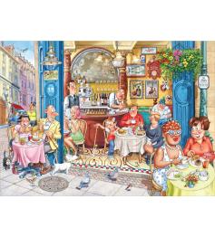 Puzzle Jumbo Mystery Agarrando un Bocado Rápido Wasgij 1000 Pie