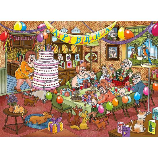 Puzzle Jumbo Mystery El Cumpleaños de Wasgij  de 1000 Pzs Puzzle Jumbo Mystery El Cumpleaños de Wasgij  de 1000 Pzs