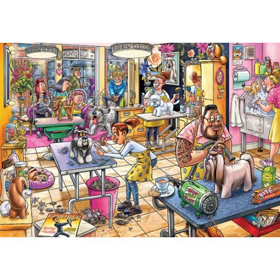 Puzzle Jumbo Mystery Peluquería Canina de Wasgij  1000 Pieza Puzzle Jumbo Mystery Peluquería Canina de Wasgij  1000 Pieza