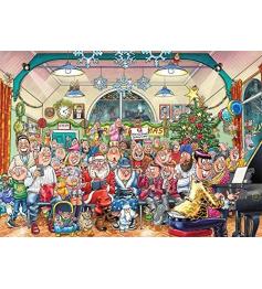 Puzzle Jumbo Navidad El Show de Navidad de 2 x 1000 Piezas