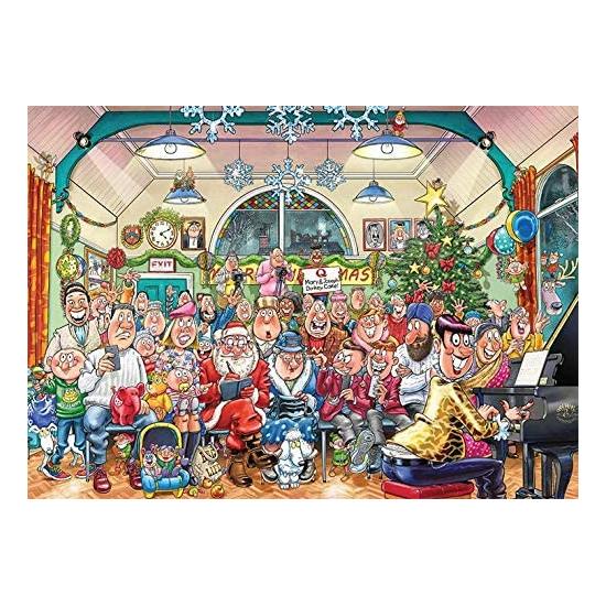 Puzzle Jumbo Navidad El Show de Navidad de 2 x 1000 Piezas