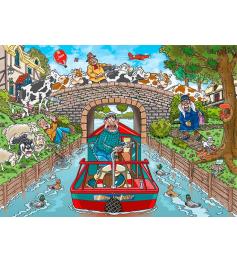 Puzzle Jumbo Original Calma en el Canal de 1000 Piezas