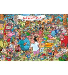 Puzzle Jumbo Original Mercadillo de Maleteros de 1000 Piezas