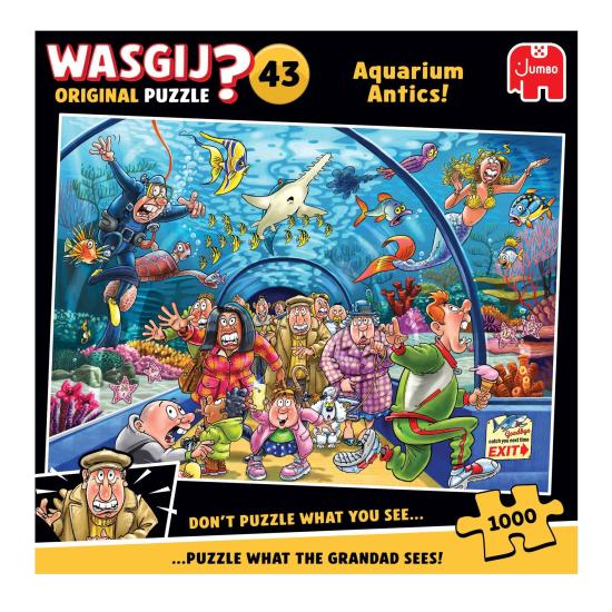 Puzzle Jumbo Original Travesuras del Acuario de 1000 Piezas