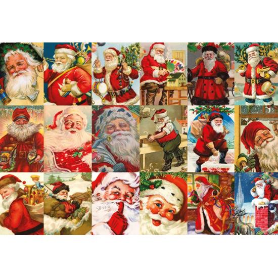 Puzzle Jumbo Papa Noel Vintage de 2000 Piezas