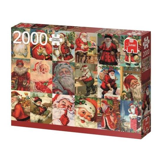 Puzzle Jumbo Papa Noel Vintage de 2000 Piezas