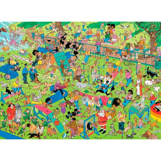 Puzzle Jumbo Parkour de Perros 1000 Piezas