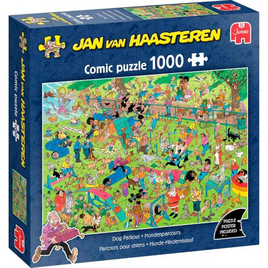 Puzzle Jumbo Parkour de Perros 1000 Piezas