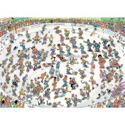Puzzle Jumbo Patinando en el Skate Bowl de 2000 Piezas
